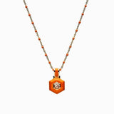 Awe Inspired Aura Necklace | Beaded Enamel Chain