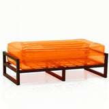 MOJOW Furniture | Yomi Pouffe XL | Black Aluminum Frame