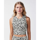 Michi Leopard Print Mystic Bustier | Ivory