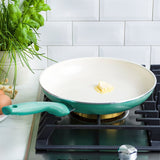 Greenpan Rio Ceramic Nonstick 10" Open Frypan | Turquoise