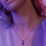 Awe Inspired Aura Necklace | Beaded Enamel Chain