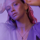 Awe Inspired Aura Necklace | Beaded Enamel Chain