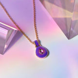 Awe Inspired Aura Necklace | Beaded Enamel Chain