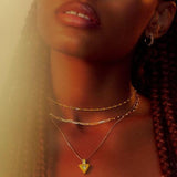 Awe Inspired Aura Necklace | Beaded Enamel Chain