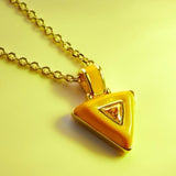 Awe Inspired Aura Necklace | Beaded Enamel Chain