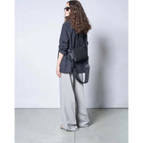 Cote & Ciel Arno Allura Recycled Leather Crossbody Bag | Black