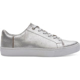 TOMS Women's Metallic Leather Lenox Sneakers | Silver - 10010839 -7