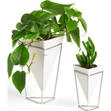 Umbra Trigg Tabletop Set | White/Nickel