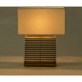 Resource Decor Stack Table Lamp | Brass/White