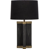 Resource Decor Shagreen Lamp | Black/Black Shade