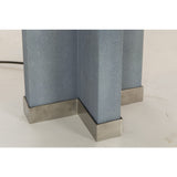 Resource Decor Shagreen Lamp | Baby Blue/White Shade