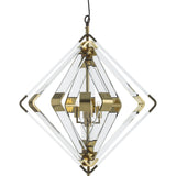 Resource Decor Spiral Acrylic Diamond | Brass