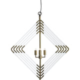 Resource Decor Spiral Acrylic Diamond | Brass