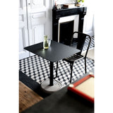 Lyon Beton Donut Rectangular Bistro Table | Black