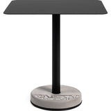 Lyon Beton Donut Rectangular Bistro Table | Black