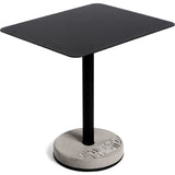 Lyon Beton Donut Rectangular Bistro Table | Black