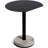 Lyon Beton Donut Round Cutaway Bistro Table | Black