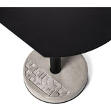 Lyon Beton Donut Round Cutaway Bistro Table | Black