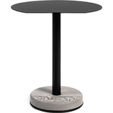 Lyon Beton Donut Round Cutaway Bistro Table | Black