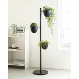 Umbra Floristand Planter | Black/Walnut