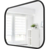 Umbra Hub Rectangle Mirror | Black