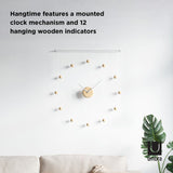 Umbra Hangtime Clock | White/Natural