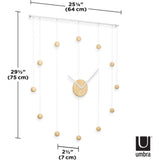Umbra Hangtime Clock | White/Natural