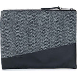 Herschel Network L Harris Tweed Pouch | Blue Herringbone 10163-00878-OS