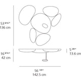 Artemide Skydro Ceiling LED Light | 28W 2700K 90CRI DIM 2-WIRE Chrome