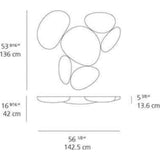 Artemide Skydro Ceiling Fixture | No Light Included Chrome