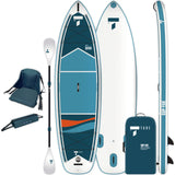 Tahe Outdoors SUP-YAK AIR 10'6 KAYAK PACK | White/Blue/Orange