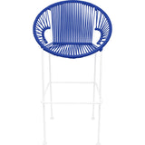Innit Designs Puerto Bar Stool | White/Deep Blue-10b.02.28