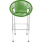 Innit Designs Puerto Counter Stool | Chrome/Cactus-10c.03.11