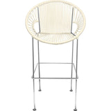 Innit Designs Puerto Counter Stool | Chrome/Ivory-10c.04.27