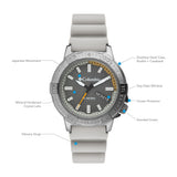 Columbia Peak Patrol Gray 3-Hand Day Date Men's Lifestyle Analog Watch | Khaki Silicone