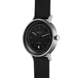 Sternglas Topograph 2.0 Watch Leather Strap | Black Silver/Vintage Nero