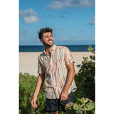 Bermies African Stripes Rayon Shirt | Multicolor