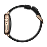 Nomad Modern Slim Watch Strap 40mm / 38mm | Black/Gold Hardware