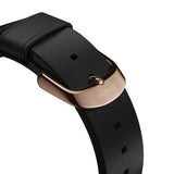 Nomad Modern Slim Watch Strap 40mm / 38mm | Black/Gold Hardware