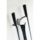 Conmoto Ferro & Fuoco Fireplace Tool Wall Mount | Recycled Italian Railroad Track CO-FFWM