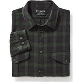 Filson Light Weight Alaskan Guide Shirt | Black/Dark Green- 11010743BlkDkGrn--L