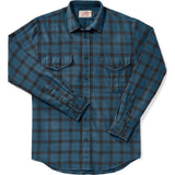 Filson Lt Wt Alaskan Guide Shirt | Blue/Deep Brown M 11010743