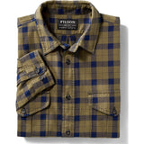 Filson Lt Wt Alaskan Guide Shirt | Bronze/Blue Plaid L 11010743