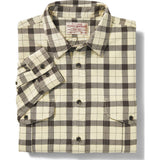 Filson Lt Wt Alaskan Guide Shirt | Cream/Deep Brown L 11010743