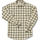 Filson Lt Wt Alaskan Guide Shirt | Cream/Deep Brown M 11010743