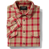 Filson Lt Wt Alaskan Guide Shirt | Khaki/Red Plaid L 11010743