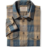 Filson Filson's Feather Cloth Shirt | Bronze/Blue Plaid L 11010761