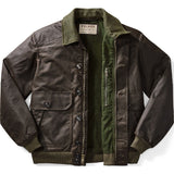 Filson Ranger Oil Cloth Bomber Jacket | Orca Gray M 11010810