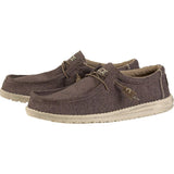 Hey Dude Wally Linen Shoes | Chocolate