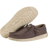 Hey Dude Wally Linen Shoes | Chocolate